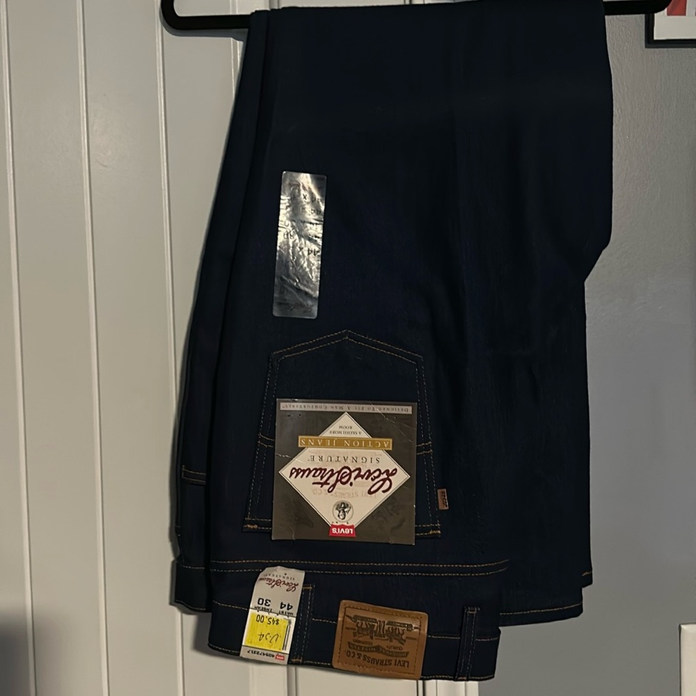 Vintage Levis 547 Action Jeans with a Skosh More Room 44x30 NWT Made. Brand New.